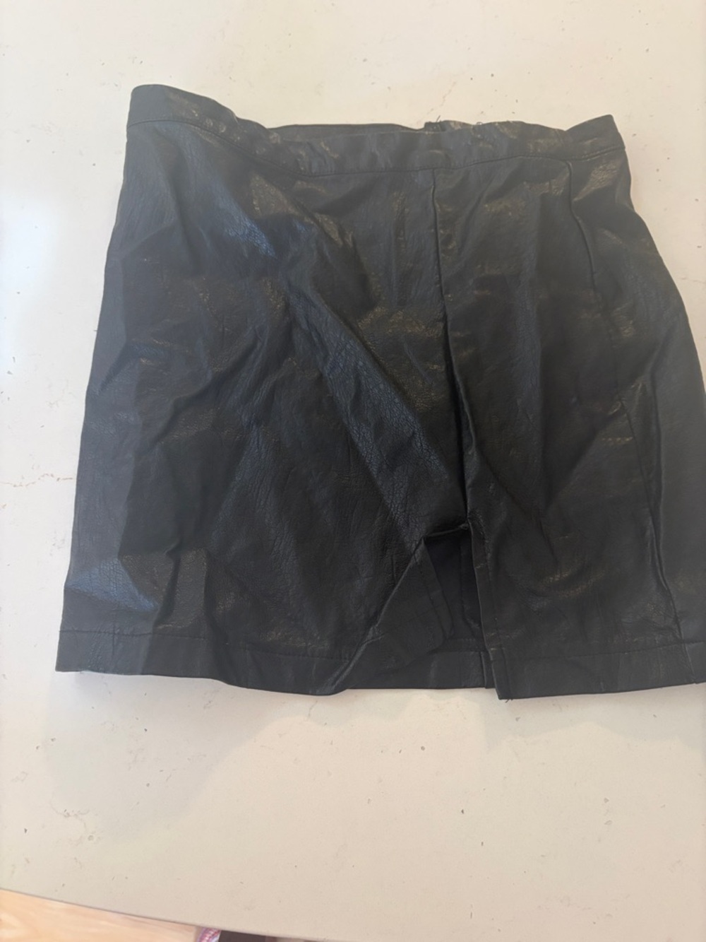 art class Black Faux Leather Skirt⭐️
